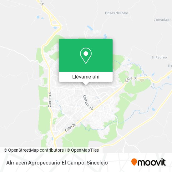 Mapa de Almacén Agropecuario El Campo