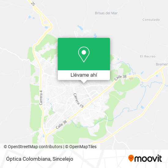 Mapa de Óptica Colombiana