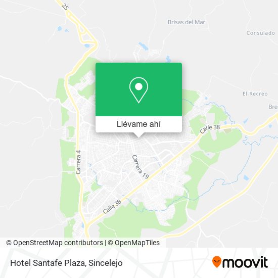 Mapa de Hotel Santafe Plaza