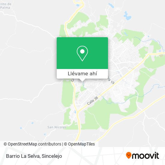 Mapa de Barrio La Selva