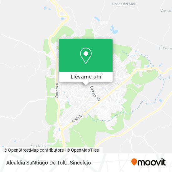 Mapa de Alcaldia SaNtiago De TolÙ