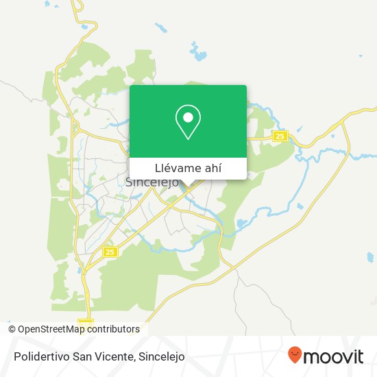 Mapa de Polidertivo San Vicente