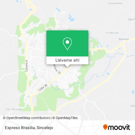 Mapa de Expreso Brasilia