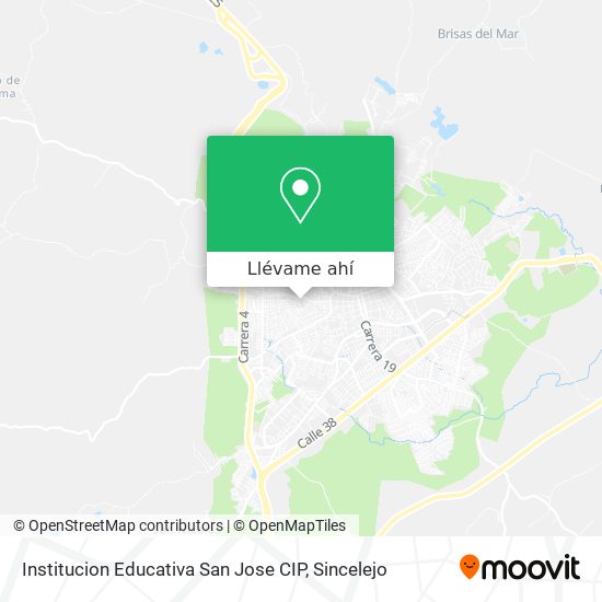 Mapa de Institucion Educativa San Jose CIP