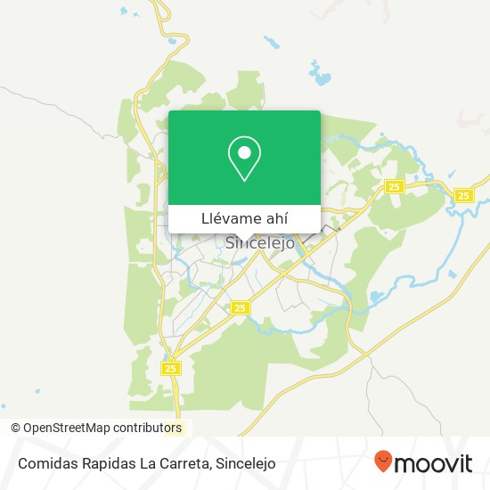 Mapa de Comidas Rapidas La Carreta, Calle 28 Majagual, Sincelejo, 700002