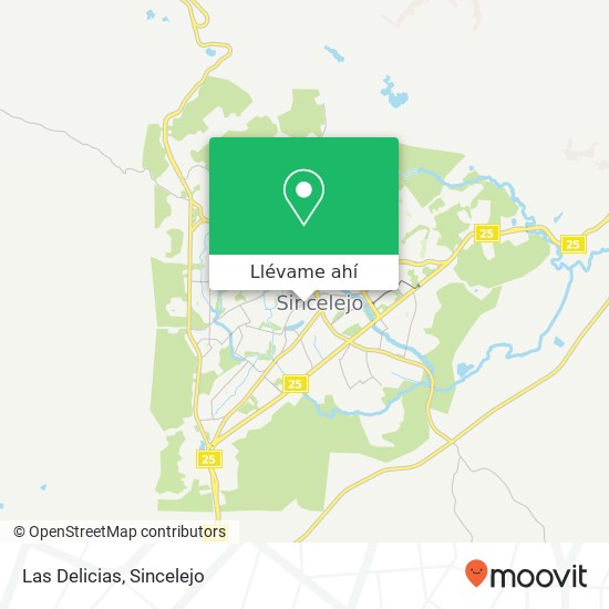 Mapa de Las Delicias, Carrera 17 Majagual, Sincelejo, 700002