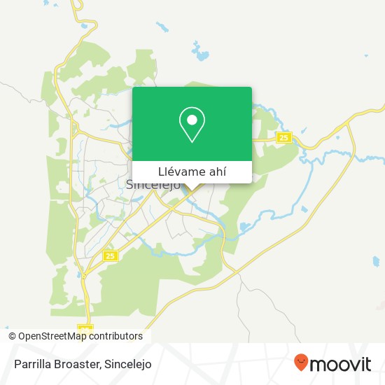 Mapa de Parrilla Broaster, Calle 38 25 Verbel, Sincelejo, 700001