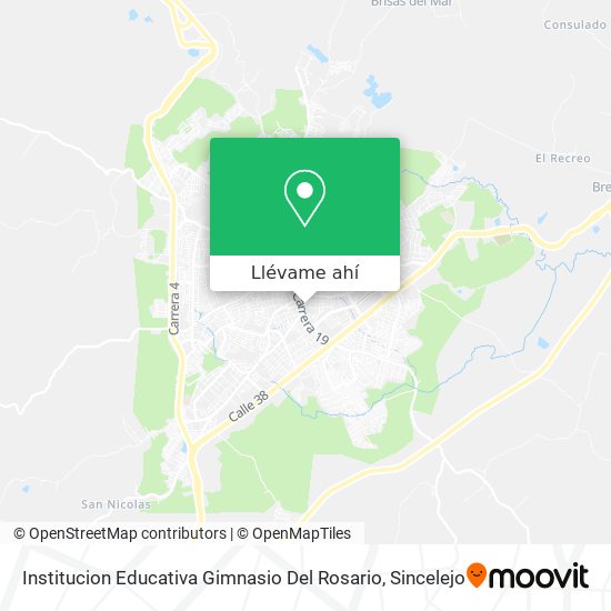Mapa de Institucion Educativa Gimnasio Del Rosario