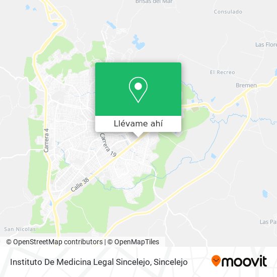 Mapa de Instituto De Medicina Legal Sincelejo