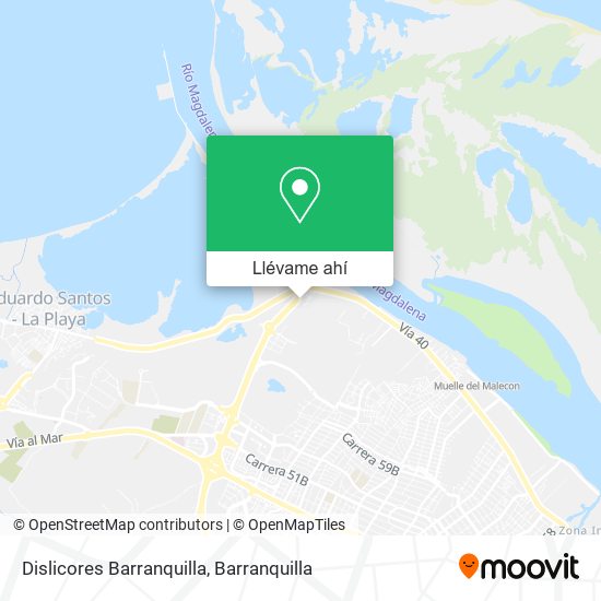 Mapa de Dislicores Barranquilla