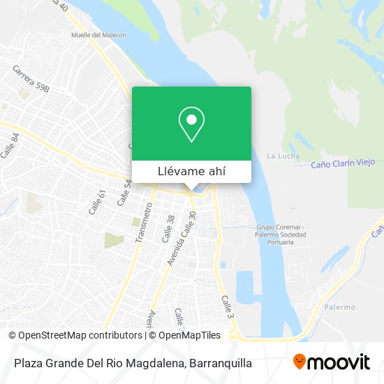 Mapa de Plaza Grande Del Rio Magdalena
