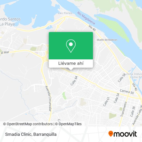 Mapa de Smadia Clinic