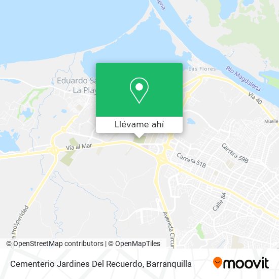 Mapa de Cementerio Jardines Del Recuerdo