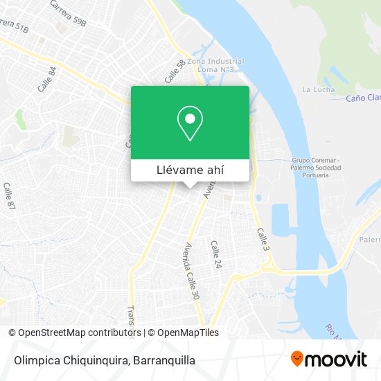 Mapa de Olimpica Chiquinquira