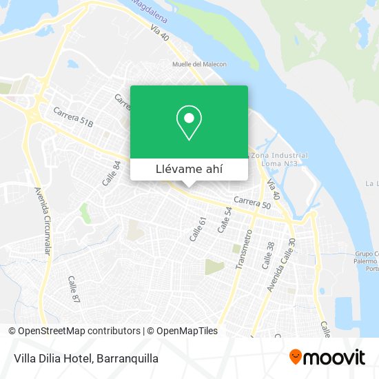 Mapa de Villa Dilia Hotel