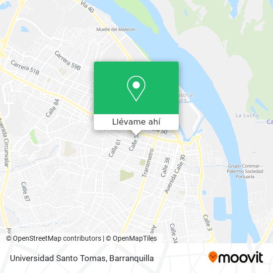 Mapa de Universidad Santo Tomas