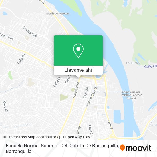 Mapa de Escuela Normal Superior Del Distrito De Barranquilla