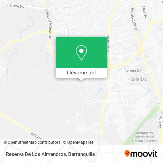 Mapa de Reserva De Los Almendros