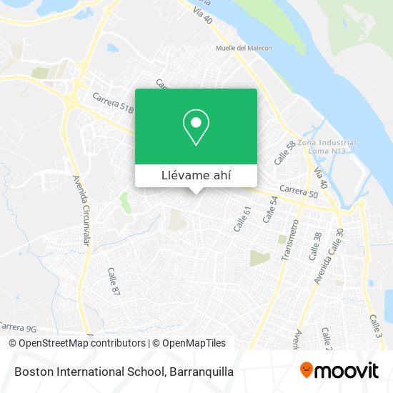 Mapa de Boston International School
