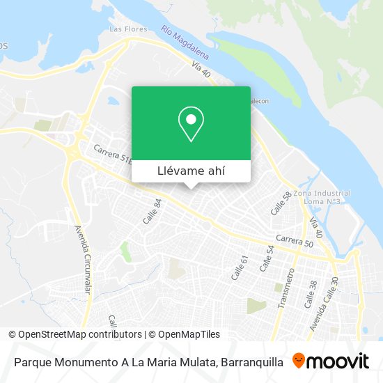 Mapa de Parque Monumento A La Maria Mulata