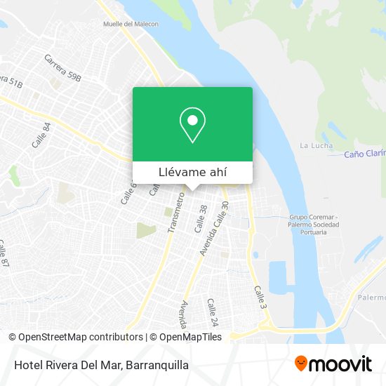 Mapa de Hotel Rivera Del Mar