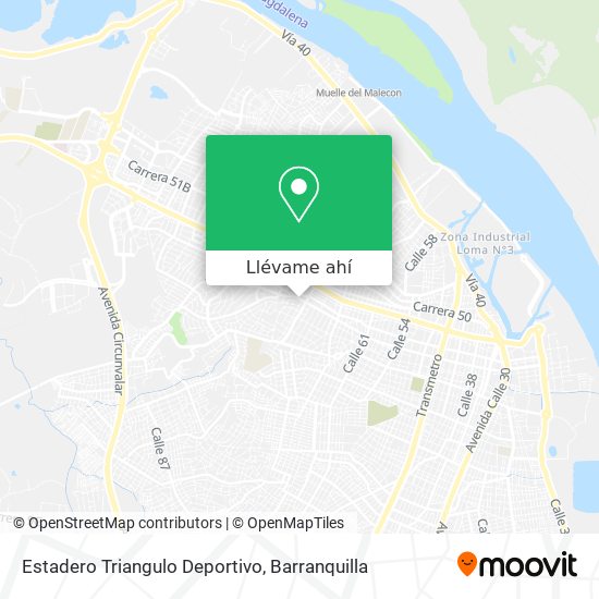 Mapa de Estadero Triangulo Deportivo