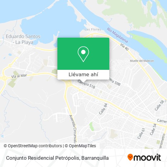 Mapa de Conjunto Residencial Petrópolis