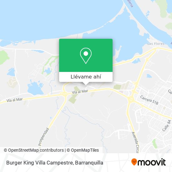Mapa de Burger King Villa Campestre