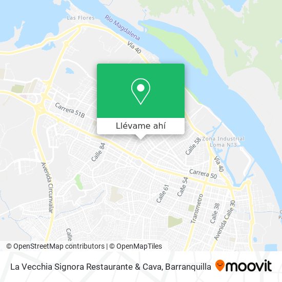 Mapa de La Vecchia Signora Restaurante & Cava