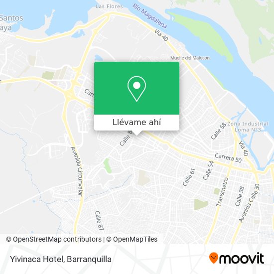 Mapa de Yivinaca Hotel