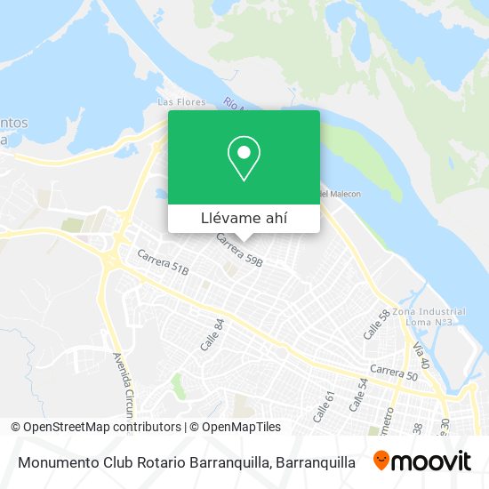 Mapa de Monumento Club Rotario Barranquilla