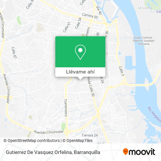 Mapa de Gutierrez De Vasquez Orfelina
