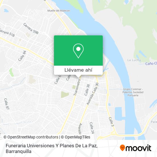 Mapa de Funeraria Universiones Y Planes De La Paz