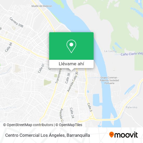 Mapa de Centro Comercial Los Ángeles