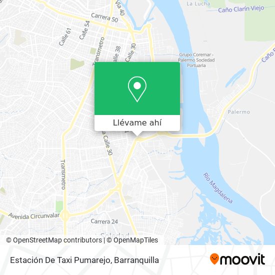 Mapa de Estación De Taxi Pumarejo