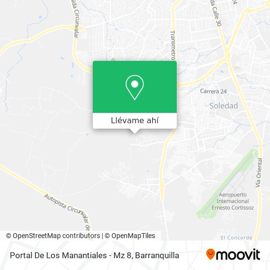 Mapa de Portal De Los Manantiales - Mz 8