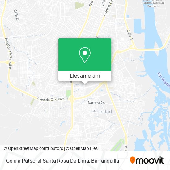 Mapa de Célula Patsoral Santa Rosa De Lima