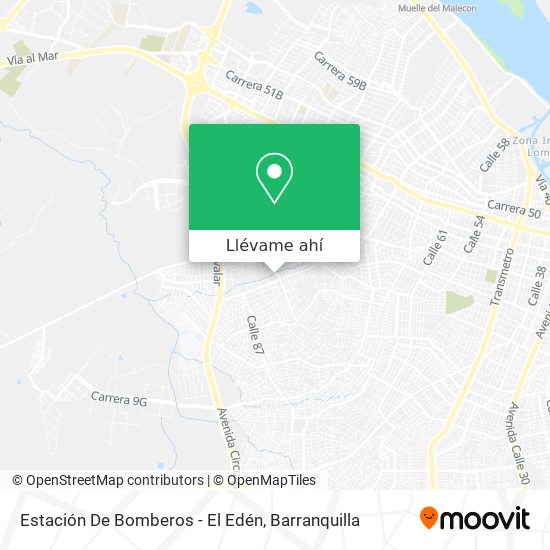 Mapa de Estación De Bomberos - El Edén