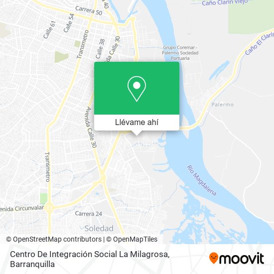 Mapa de Centro De Integración Social La Milagrosa
