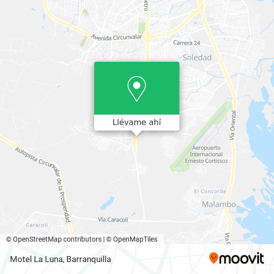 Mapa de Motel La Luna