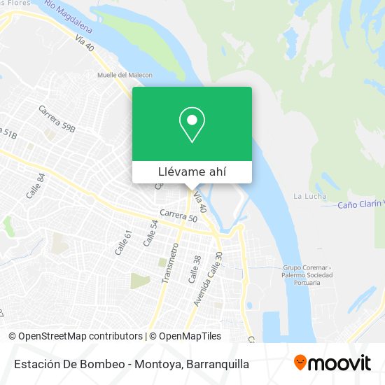 Mapa de Estación De Bombeo - Montoya