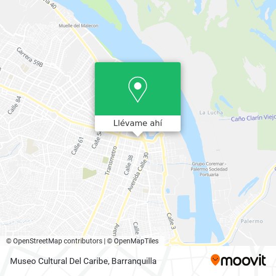 Mapa de Museo Cultural Del Caribe