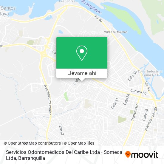 Mapa de Servicios Odontomédicos Del Caribe Ltda - Someca Ltda