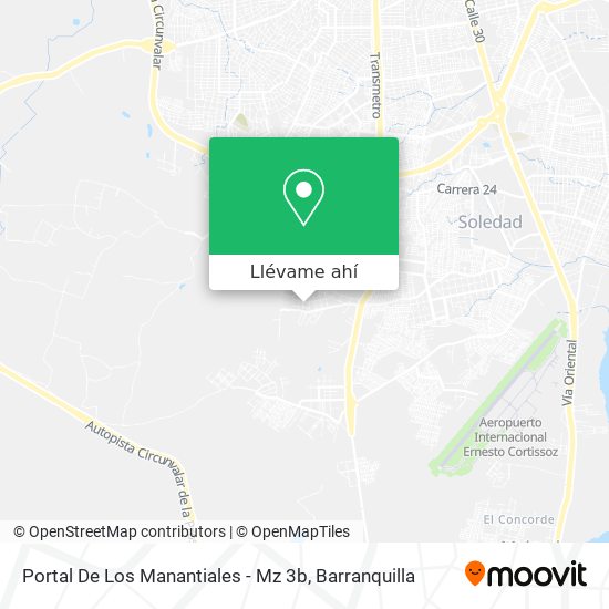 Mapa de Portal De Los Manantiales - Mz 3b