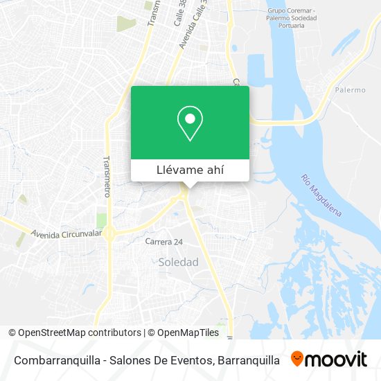 Mapa de Combarranquilla - Salones De Eventos