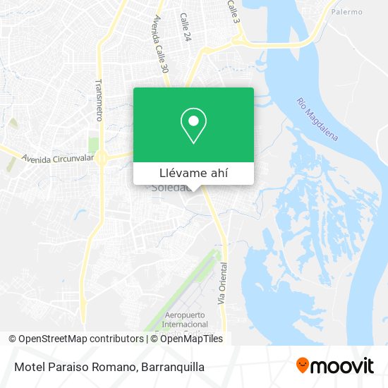 Mapa de Motel Paraiso Romano