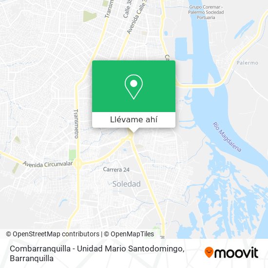 Mapa de Combarranquilla - Unidad Mario Santodomingo