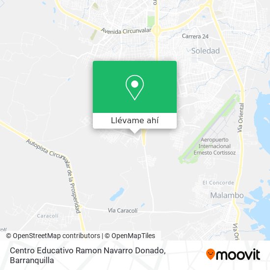 Mapa de Centro Educativo Ramon Navarro Donado