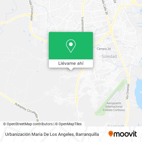 Mapa de Urbanización Maria De Los Angeles