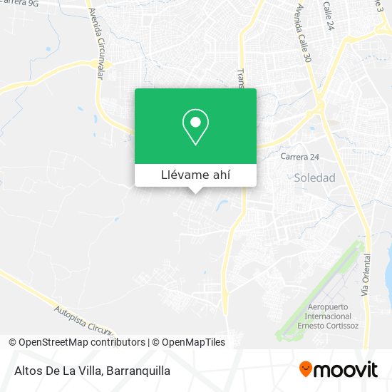 Mapa de Altos De La Villa